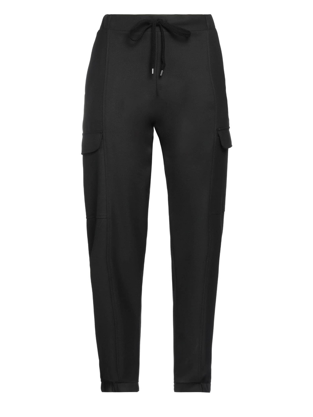 Black Women's Cargo Jogger Sweatpants